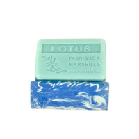 Porte savon "Neptune" teinté bleu 